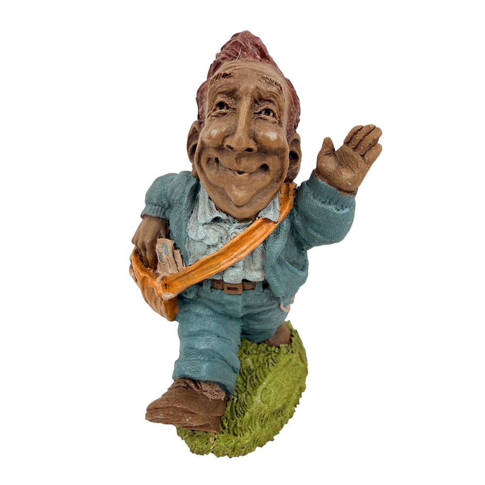Vintage Bill Sievers Mail Carrier Postman Figurine Hand Painted Resin 5 Inch